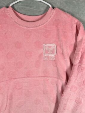 Walt Disney World Spirit Jersey Fuzzy Pink Velour Fabric Piglet Pink Medium